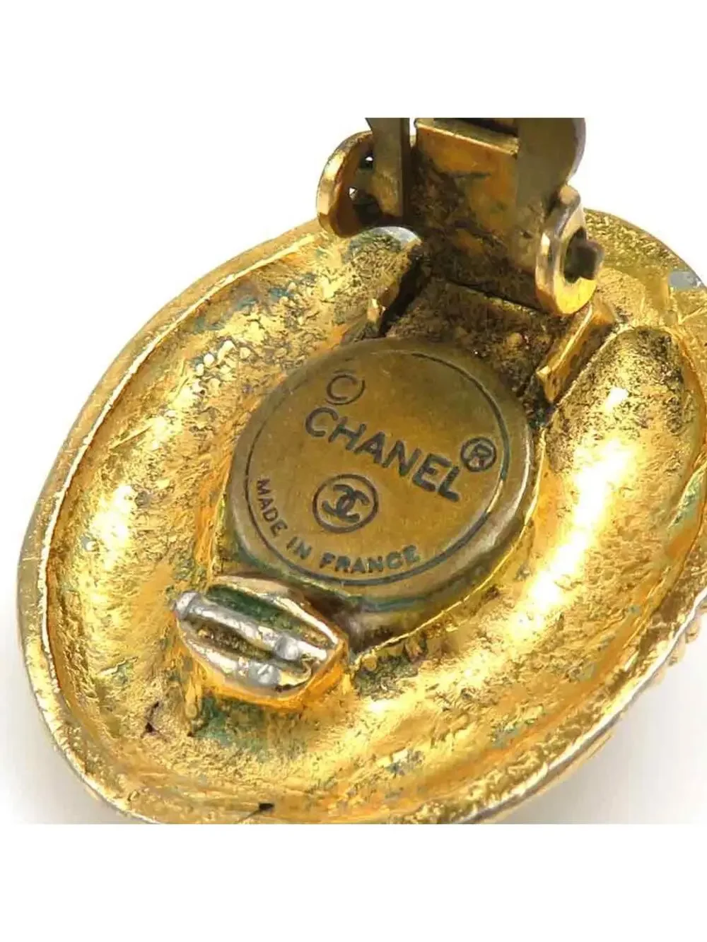 Auth Chanel Clip On Earrings #302843C17B